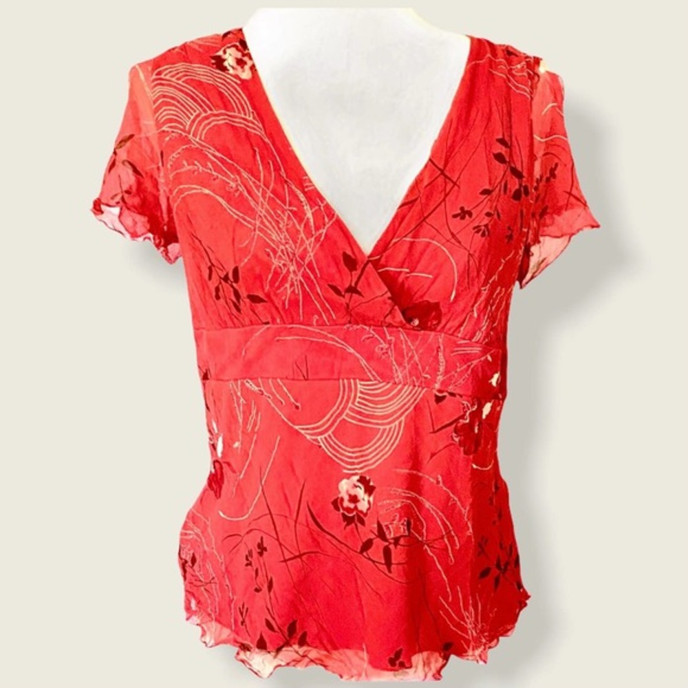 *SOLD*Silk Jonathon Martin Studio Feminine Top